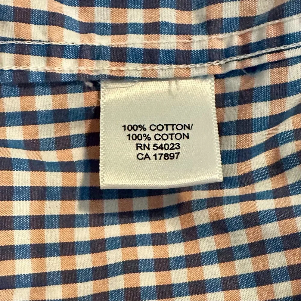 Banana Republic Lot of 2 Men's Long Sleeve Plaid Button Down Shirts Size Large